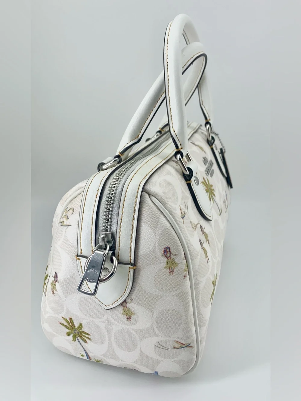 Coach Rowan Satchel & Wallet (NWOT) in Hula Print
